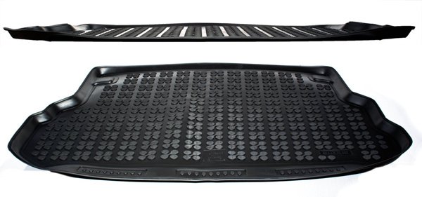 Skålad Mjuk Bagagerumsmatta Svart Audi A3 8V Sedan